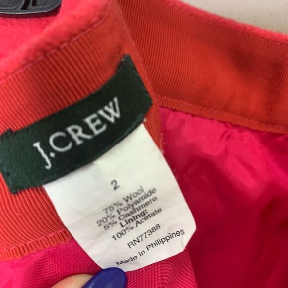 J Crew Pink Wool Blend Mini Skirt Size 2 Pink (J1) - Picture 4 of 5